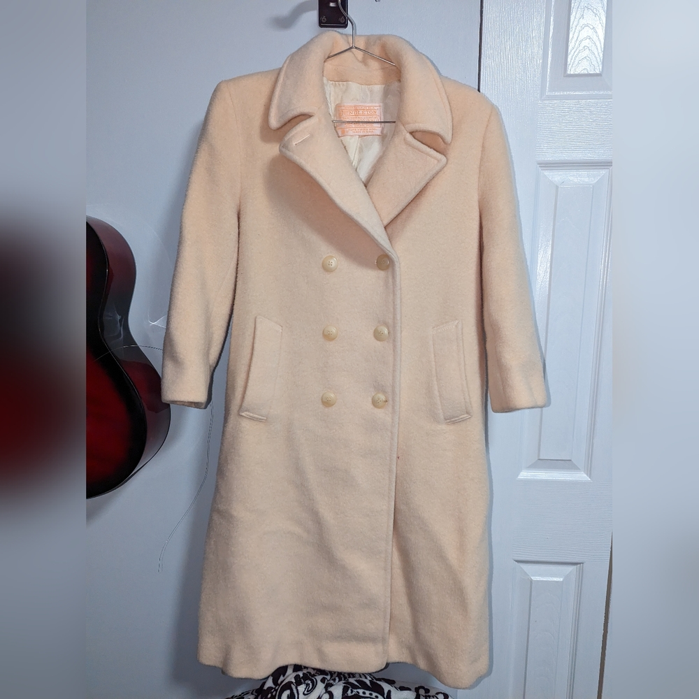 Pendleton Cream Wool Peacoat